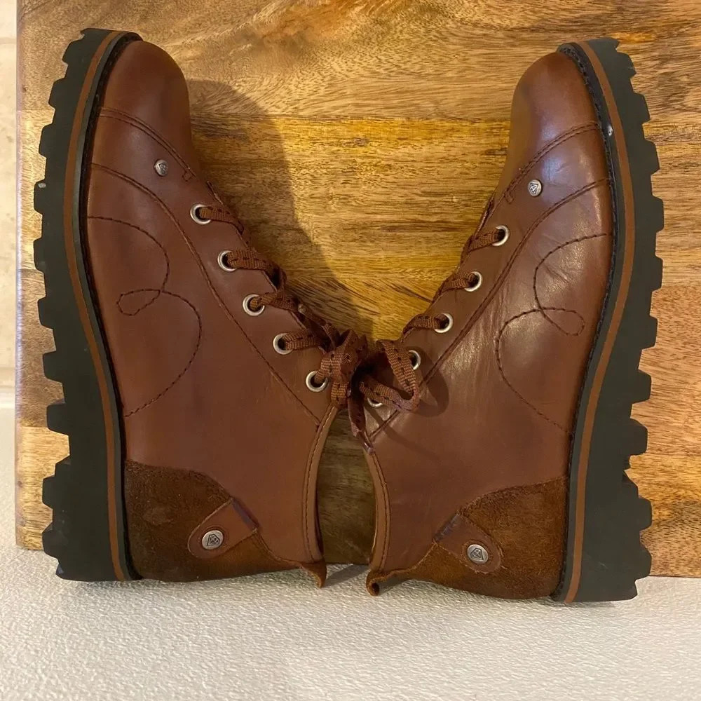 London Underground Joe Blake Ankle Boots Mahogany - Picture 6 of 9